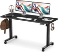 Monomi 59" Electric Standing Desk,Adjustable Height Sit Stand Up Desk,Black | Ergonomic Home office Computer Desk Workstation,Gaming Desk with Memory Height,Headphone Hooks,Anti-Collision by MONOMI