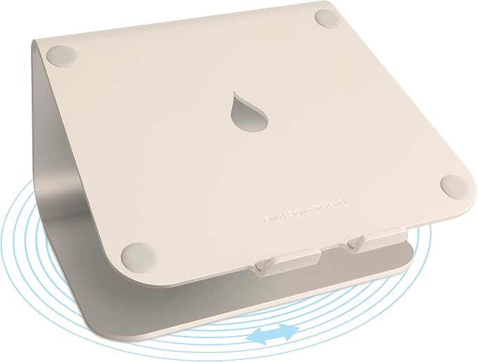 Rain Design mStand360 Laptop Stand with Swivel Base, Starlight (10093) by RainDesign