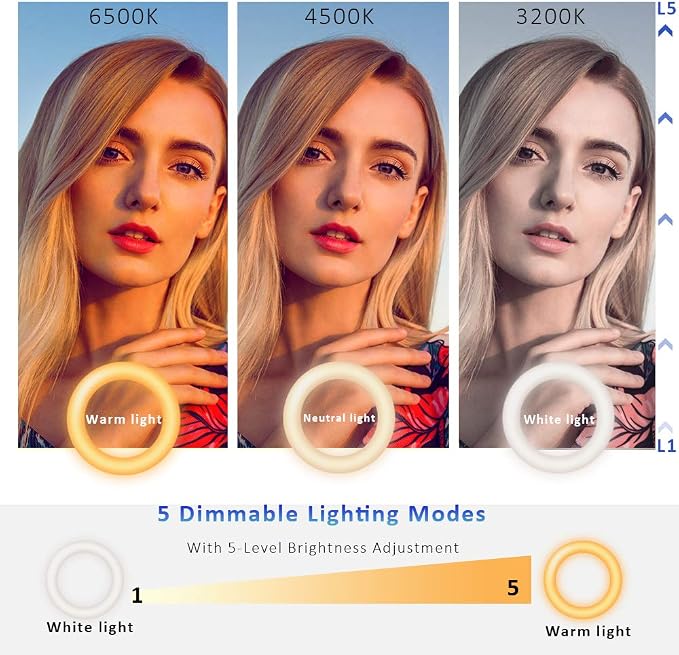 Video Conference Lighting Kit, Ring Light for Monitor Clip On | for Remote Working, Distance Learning,Zoom Calls, Self Broadcasting and Live Streaming, Computer Laptop Video Conferencing - Image 5