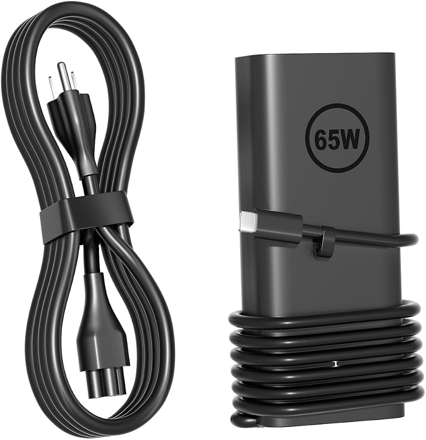 65W USB C Charger Compatible with Dell Pro 13 14 16 Xps 12 13 9315 7390 inspiron-7306 5620 5310 Chromebook 3100 3110 Latitude 5410 5330 5420 5440 5450 7410 7400 Laptop by PowerPortnerLink