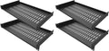4 Pack 1U Vented Cantilever Server Rack Shelf 10" Depth by JINGCHENGMEI