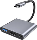 USB C to HDMI Adapter, Type-C Hub Converter to 4K HDMI Output, USB 3.0 Port & 100W PD Fasting Charging Port, USB-C Digital AV Multiport Adapter for MacBook Pro/Air, iPad Pro and More USB-C Devices by Luonanava