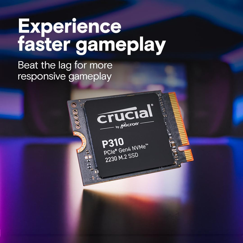 Crucial P310 2TB M.2 2230 SSD, PCIe Gen4 NVMe, Up to 7,100MB/s, Ideal for Steam Deck, ASUS ROG Ally, MSI Claw, Mini PCs & Ultrabooks, Solid State Drive - CT2000P310SSD2 - Image 4