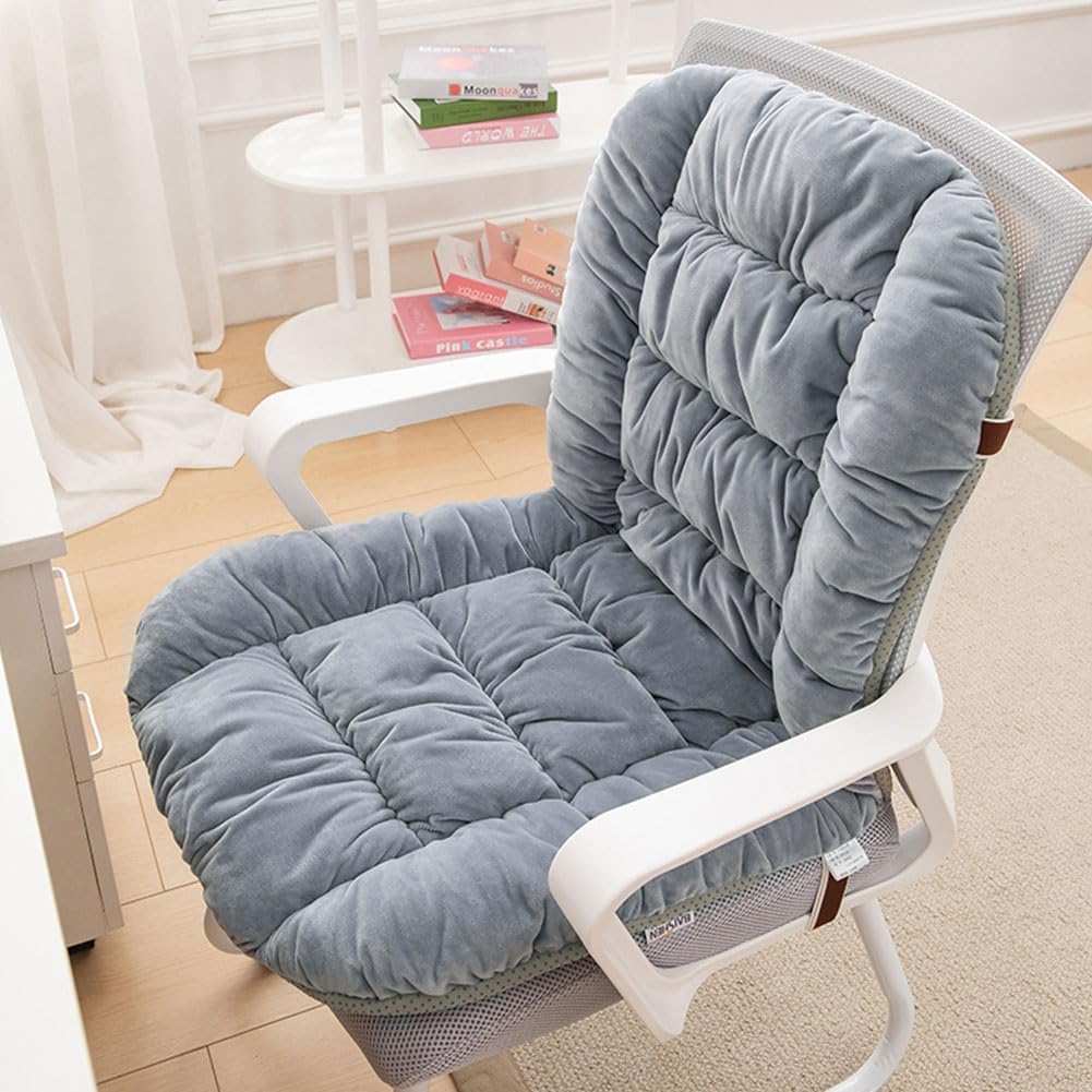 Desk Chair Cushion Office Chair Cushions with Removable Cover Soft Seat Pad Dorm Seat Pad with Back Support Rocking Chair Cushions,90×50cm by GKWW