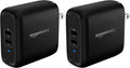 Amazon Basics 36W Dual Port USB-C Wall Charger with Power Delivery, Foldable Plug, for Tablets & Phones (iPhone 15/14/13/12/11/X, iPad, Samsung, and More), Non-PPS, 2.34 x 2.21 x 1.09 inches, Black by AmazonBasics