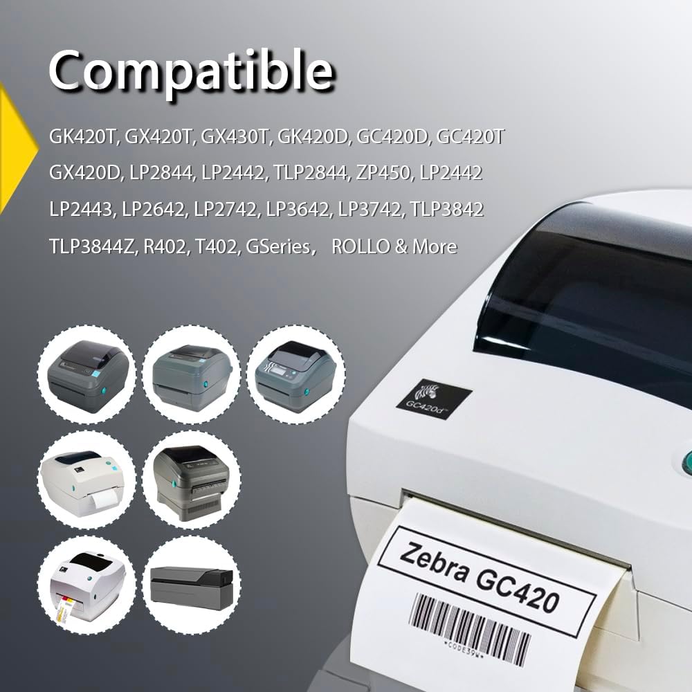 BETCKEY - 4" x 2" (102 mm x 51 mm) Thermal Labels, [16 Roll/12000 Labels] - Image 3