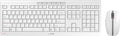 CHERRY Stream Desktop, Wireless Keyboard & Mouse Combo, 2.4 GHz Connection, Quiet Keys, Slim Design, Comfortable Writing, Battery-Powered, QWERTY, White-Gray by CHERRY