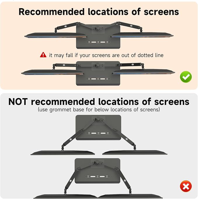 Pholiten Dual Monitor Stand with Wooden Base | Gas Spring Height Adjustable Arms, Each Holds 32 Inch Screen up to 22lbs, VESA Mount 75x75/100x100mm, Tilt/Swivel/Rotate - Image 5