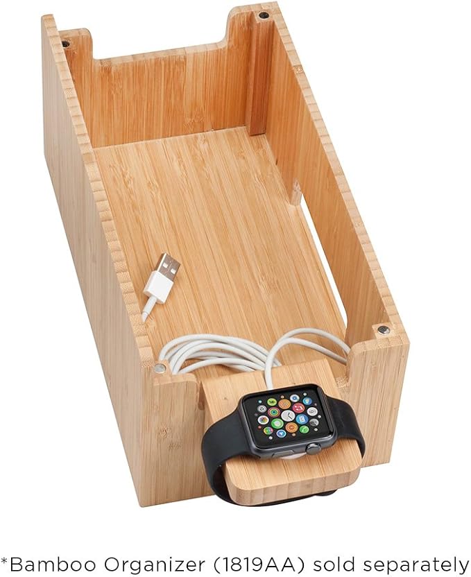 MobileVision Compatible Stand for Apple iWatch Adapter for use with Bamboo Charging Stations and Multi-Device Organizers - Image 5