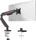 Fydeamer Monitor Arm for 17-35" Screens up to 24.2 lbs, Ergonomic Gas Spring Monitor Stand with Height Adjust, Tilt, Swivel & Cable Management, VESA Desk Mount with 2 Types of Installation, Black by Fydeamer