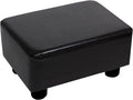 CAROLMADE Small Foot Stool Ottoman Footstool with Legs Under Desk Footrest for Living Room Bedroom and Office, Black by CAROLMADE