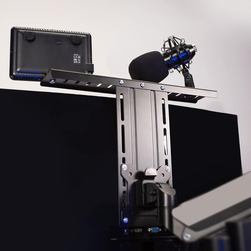VIVO Black 16 in Above/Behind VESA Monitor Device Shelf Mount, MOUNT-LS16A - Image 9