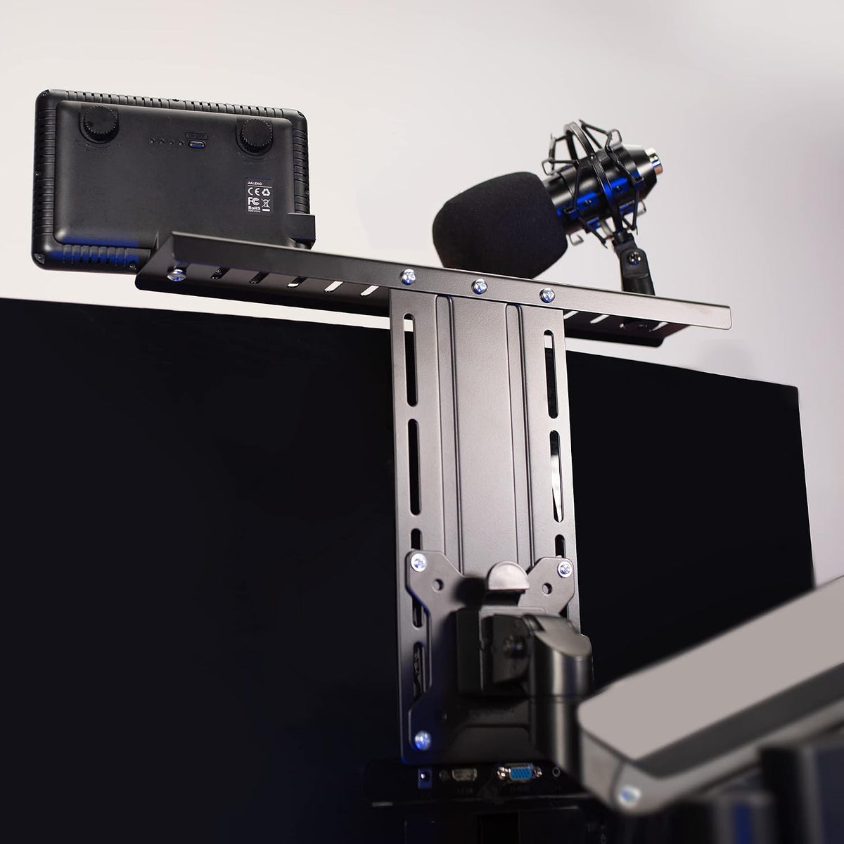 VIVO Black 16 in Above/Behind VESA Monitor Device Shelf Mount, MOUNT-LS16A - Image 9