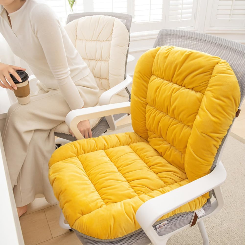 Desk Chair Cushion Office Chair Cushion Seat Cushion with Back Support Integrated Pad with Fixed Band for Sedentary Individuals - Image 7