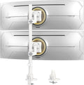 Dual Ultrawide Monitor Mount for 24-57'' Screens, Max Load 59.4 lbs per Arm | Vertically Stacked, Heavy Duty, Aluminum, Fully Adjustable, Topside Clamp/Grommet Mounting, VESA 75/100 mm, White by PUTILSENMOUNT