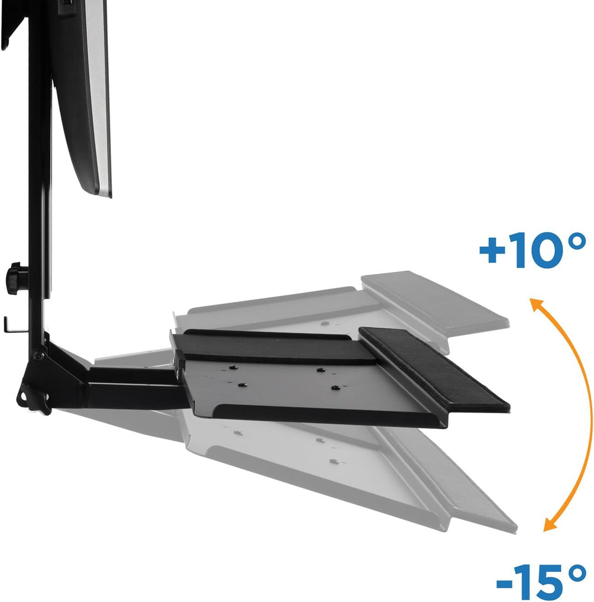 Mount-It! Monitor and Keyboard Wall Mount with CPU Holder, 13-32in Screens - Image 5