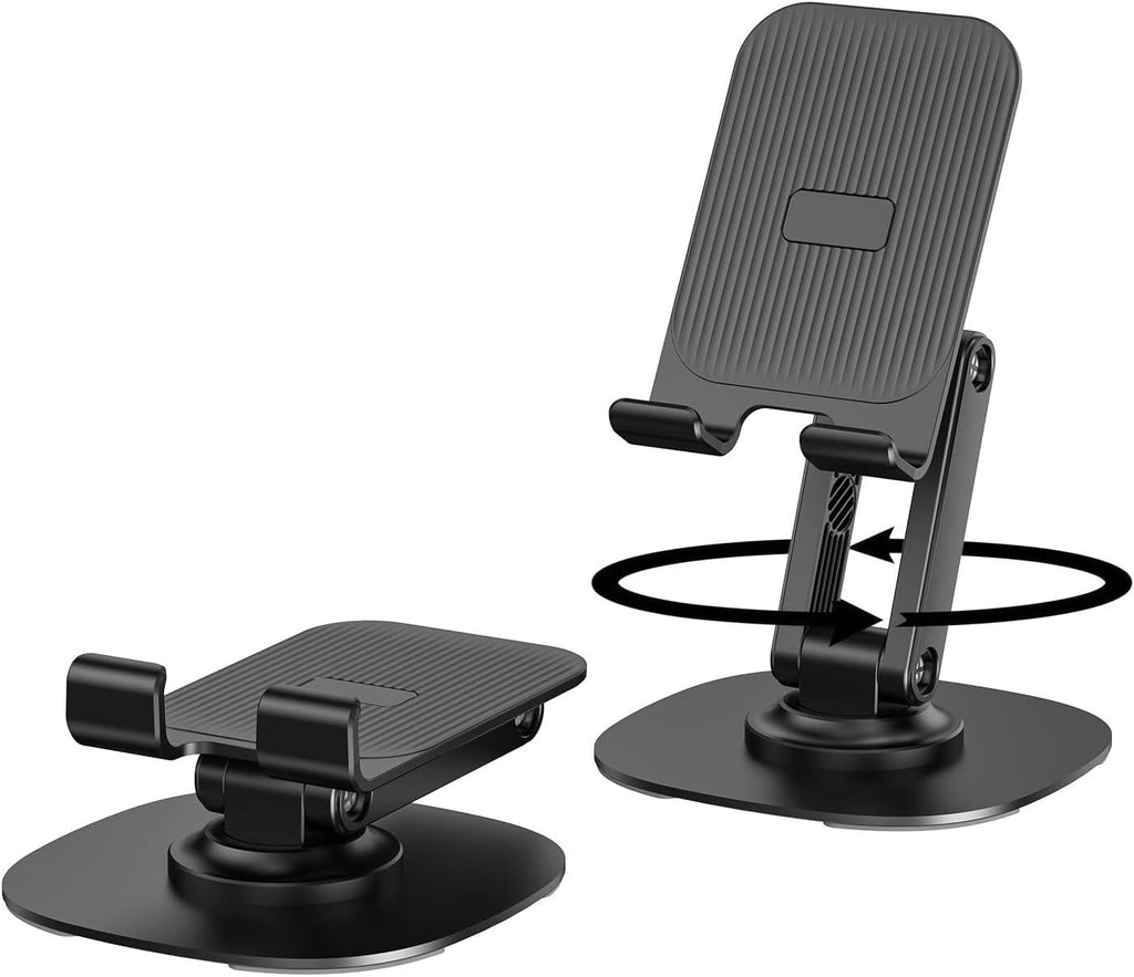 360° Rotating Cell Phone Stand for Desk (K69-Black) by CXTX