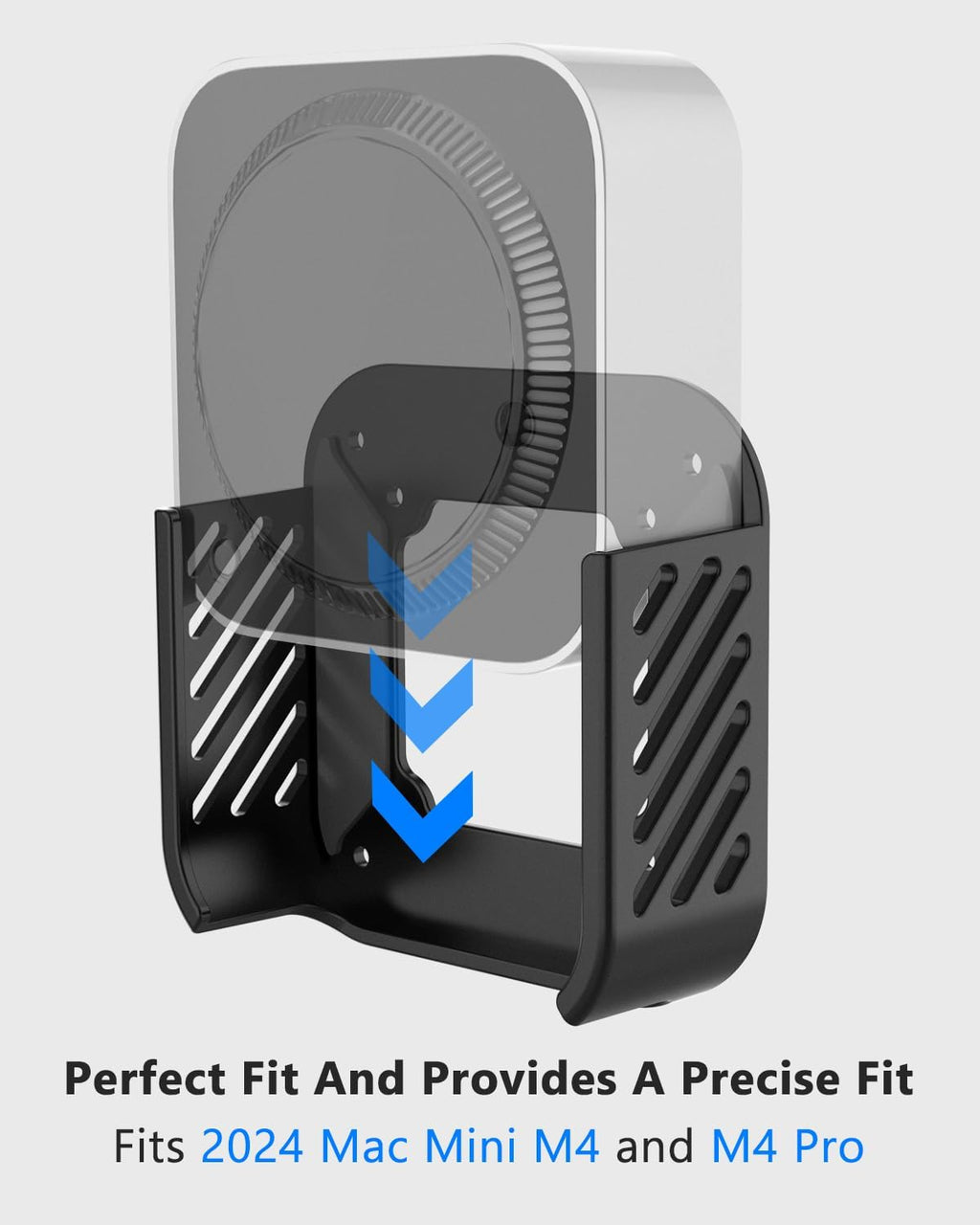 2024 Mac Mini M4 Mount - Under Desk & Wall, 3D Printed Monitor Stand - Image 2