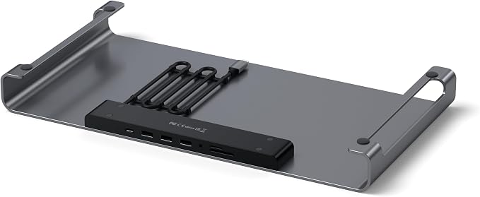 Satechi USB-C Hub Monitor Stand, 3 USB 3.0 Ports, For Desktop Computers | USB-C data port, micro/SD card readers, audio jack, for desktop computers, monitors, laptops - Image 2