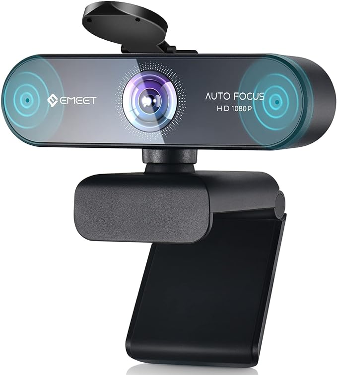 EMEET Bluetooth Speakerphone -Daisy Chain/Use Alone up to 16 attendees, M220 Professional Wireless Speakerphone &HD Webcam 1080P, USB Webcam with Privacy Cover & 2 Noise - Image 6
