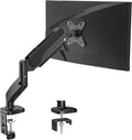 Single Monitor Mount, Gas Spring Monitor Arm for 17-32 Inch Computer Screens, Adjustable Monitors Stand for Desk, 75x75/100x100mm VESA Mount, with Clamp and Grommet Base, Holds 4.4-17.6lbs by Unknown