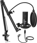 FIFINE T669 Studio Condenser USB Microphone for Recording Podcasting | Computer Microphone Kit for Voice Overs, Adjustable Boom Arm Stand, Shock Mount for Vocal, Instruments, Gaming, Streaming by FIFINE