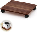 Beeveer 1 Pcs Walnut Under Desk Printer Stand 13.8 x 11.8 Inches by Beeveer