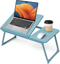 Lap Desk for Couch/Sofa/Floor, 5-Angle Adjustable Bed Desk with Foldable Legs &Cup Holder, Light Weight Bed Tray Table for Writing/Eating/Reading, Portable Laptop Stand for Adults, Kids by Unknown