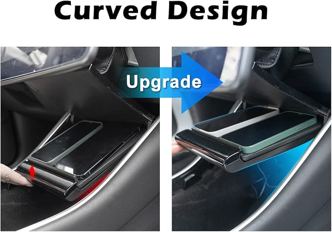 TAPTES Wireless Charger for Tesla Model 3 2020 Version (2017-2020) | Wireless Phone Charging Pad, M3 Accessories, Center Console,Before Jun 2020, for iPhone 17/16/1Pro/12/Enabled Phones - Image 3