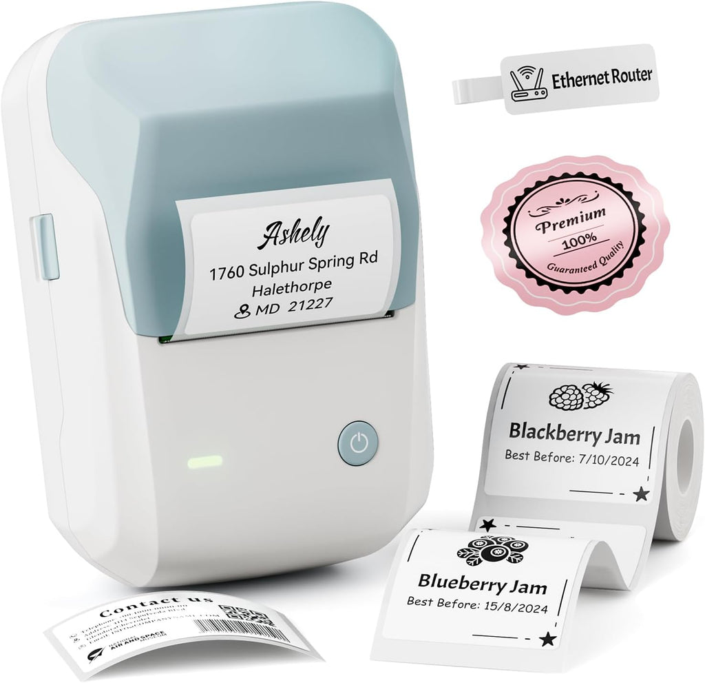 NIIMBOT B1 Label Maker Machine with Tape, 2Inch Thermal Label Printer by NIIMBOT
