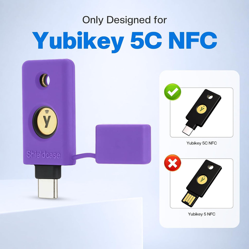 Silicone Case for YubiKey 5C NFC, Purple - Image 2