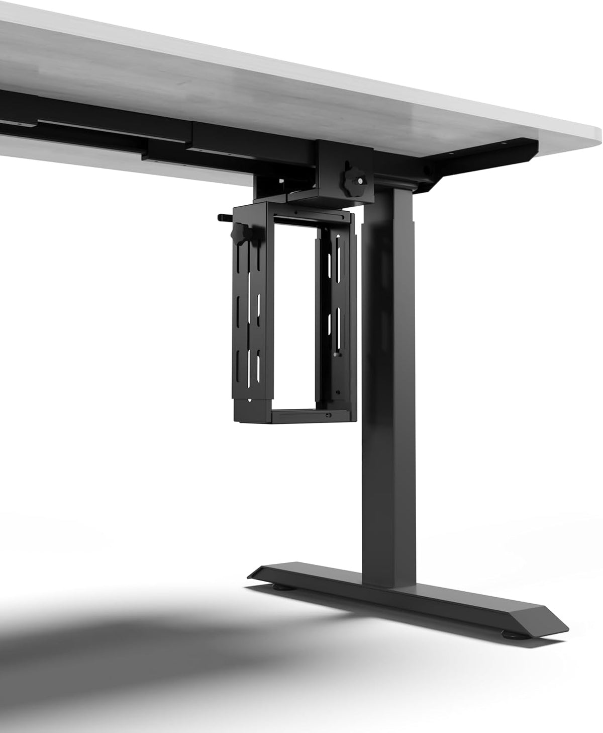 Under Desk PC Mount, No Drill Clamp On Computer Mount for Standing Desk - Image 9