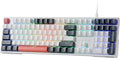 Redragon K668 108-Key Hot-Swap Wired RGB Gaming Keyboard, Extra 4 Hotkeys | Dedicated Shortcut Keys for Mute, Calc & Desktop, Cushioned Noise Dampening for Creamy Thocky Sound, Swap-Ready, PRO Software by REDRAGON