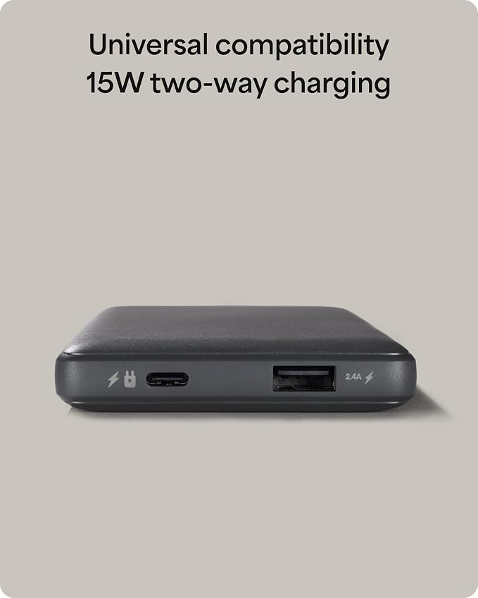 Mophie Powerstation Slim 10,000mAh Power Bank | Thin Everyday Power | 15W, Multi-Device - Image 6