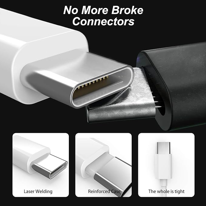 Mac Book Pro Charger 118W USB C Laptop Charger Power Adapter | Fit MacBook Pro/Air/Neo 13 14 15 16 inch, M1 M2 M3 M4, iPad Pro and All Type C Port Devices, 6.6 Ft USB C to C Cable - Image 4