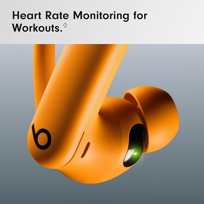 Beats Powerbeats Pro 2 - Wireless Noise Cancelling Workout Earbuds with Secure- Fit Earhooks, Up to 45-Hour Battery with Charging Case, Sweat & Water Resistant, Heart Rate Monitoring - Electric Orange - Image 5