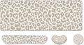 Cheetah Desk Pad and Keyboard Wrist Rest, Large Mouse Pad + Keyboard Pad+Mouse Wrist Support, Non-Slip Desk Mat Protector for Office, Home 31.5×11.8 Inches Leopard by AFUZLE