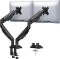 MOUNTUP Dual Monitor Stand for Max 43 inch Screens, Ultrawide Monitor Arm Height Adjustable, Heavy Duty Dual Monitor Mount, Full Motion Premium Monitors Arm, Holds 2.2 to 33 lbs, VESA Desk Mount by MOUNTUP