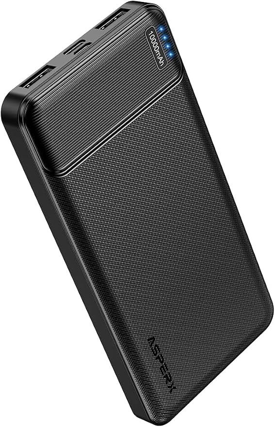 AsperX 10000mAh Portable Charger Dual USB Power Bank Battery Pack | AsperX 2 Pack 10000mAh Portable Charger Dual USB Power Bank Battery Pack by AsperX