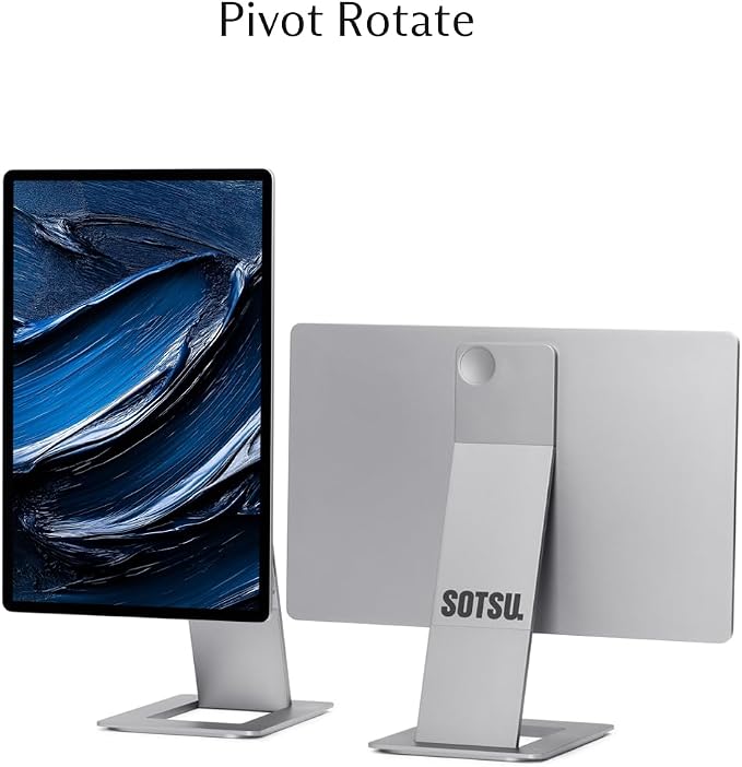 SOTSU FlipAction Pro 16" Gen2 2.5K Premium Portable Monitor | Metallic Gray | 2560x1600 | 120Hz | 100% DCI-P3 | 400 Nits | Pivot Rotate | Full Metal CNC | Works with Mac & Windows - Image 3