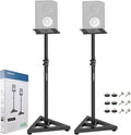 Vondynote Pair Studio Monitor Stands 32.6"-50.9" Base Floor Speaker Stands | Adjustable Height, Heavy Duty, Three Point Triangle Base, Floor Speaker Stands by Vondynote