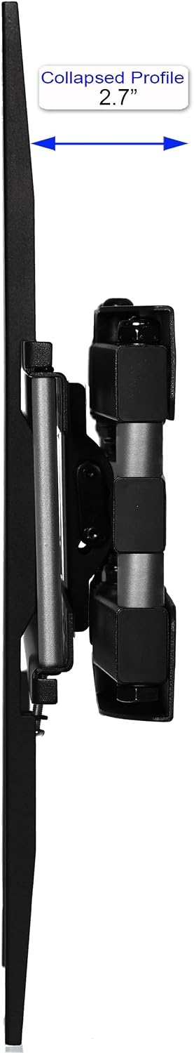 Cheetah Articulating Dual Arms TV Wall Mount for 32-65 Inch TVs, 115lbs VESA 400x400mm, 16" Studs, New TVs up to 83", Low Profile & Extends 14", Full Motion Tilt Swivel Bracket & 10 ft HDMI Cable - Image 5