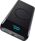 Wireless Portable Charger 30800mAh,15W Wireless Charging USB C Power Bank,25W PD QC 4.0 Fast Charging 4 Outputs Travel Essentials Battery Pack Compatible with iPhone 17/16/15/14/13/12,Galaxy,Android by YHO