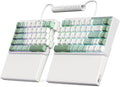 RK ROYAL KLUDGE S70 Ergonomic Split Keyboard, Linear Switch White | Wireless RGB Mechanical Keyboard with Bluetooth/2.4G/USB, 75% Hot Swappable Gaming Keyboards w/Fixed Wrist Rest, PBT Keycaps by RKROYALKLUDGE