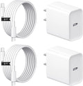 iPhone 17 16 15 Charger Fast Charging 2+2Pack USB C Charger with 6FT Cable | PD 20W Fast Charging for iPhone 17/17 Air/17 Pro/17 Pro Max/ iPhone 16/15 Series, iPad Pro/AirPods by Coreykin