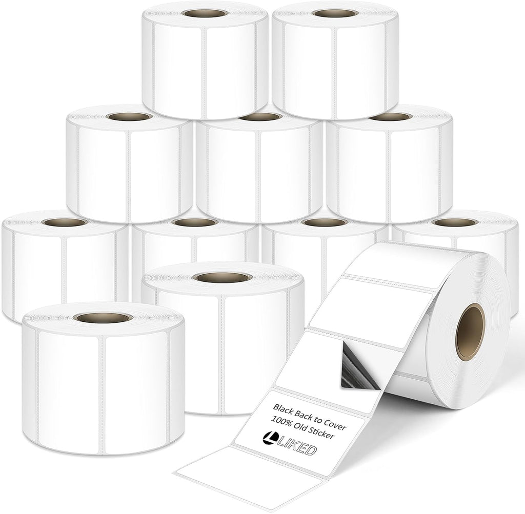 LLIKED 2.25" x 1.25" Direct Thermal Labels, 12000 Barcode Address Labels by LLIKED