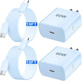 Super Fast Charger Type C 60W USB C Fast Charger Block with 10FT Extra Long Type-C Charging Cord-Super Fast Charging 3.0 for Samsung Galaxy S26 Ultra/S26/S26+/S25 /S24/S23 Ultra-Blue by Auorld