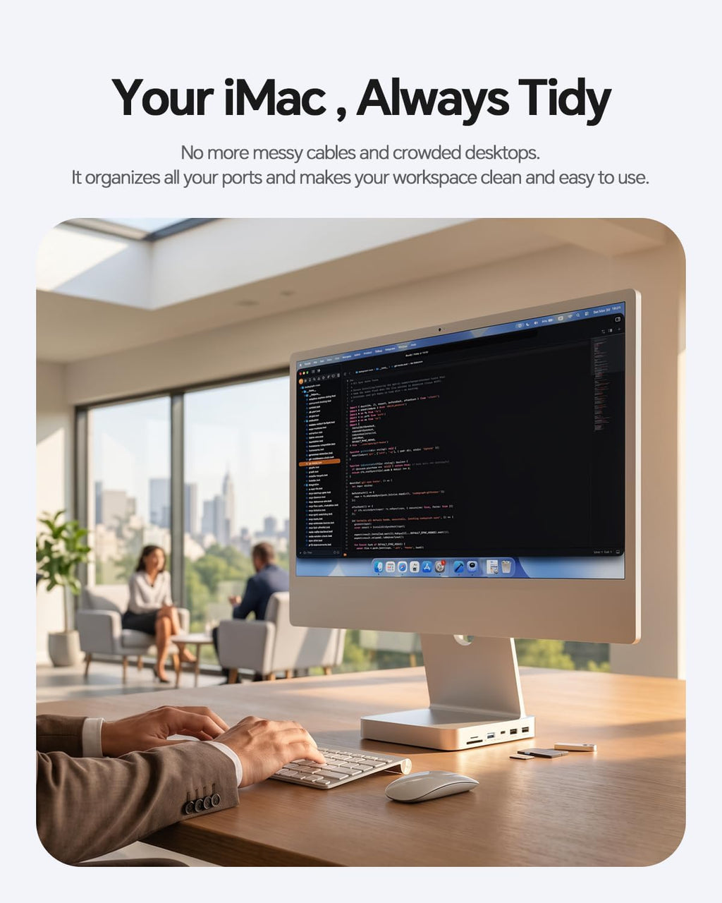 USB C HUB for iMac 24 inch 2024 M4 with M.2 4TB SSD NVMe Enclosure - Image 5