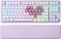 YUNZII B87 TKL Wireless Mechanical Keyboard (Purple Heart, MilkV2) | QMK/VIA, Wrist Rest, CreamyTyping, Cute MOA Keycaps, Gasket Mount, Hot Swap, RGB Backlit, NKRO, BT/2.4G/USB-C, for Win/Mac by YUNZIIMECHANICALKEYBOARD