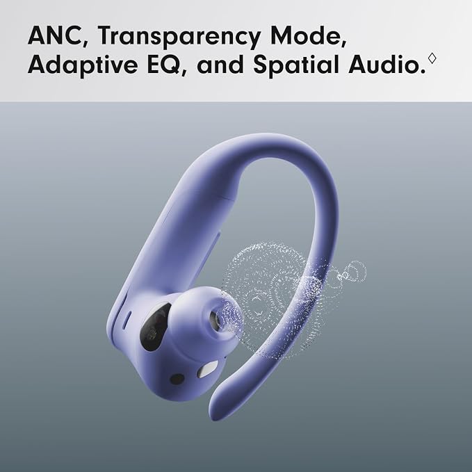 Beats Powerbeats Pro 2 - Wireless Noise Cancelling Workout Earbuds with Secure- Fit Earhooks, Up to 45-Hour Battery with Charging Case, Sweat & Water Resistant, Heart Rate Monitoring - Hyper Purple | H2 chip with ANC and biometric sensors for workouts,... - Image 6